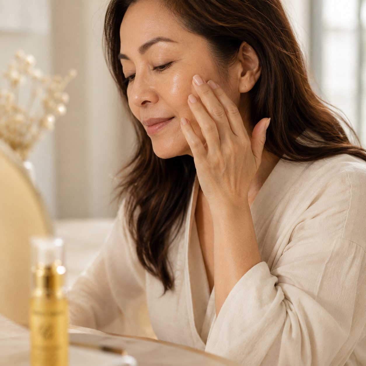 Applying the serum
